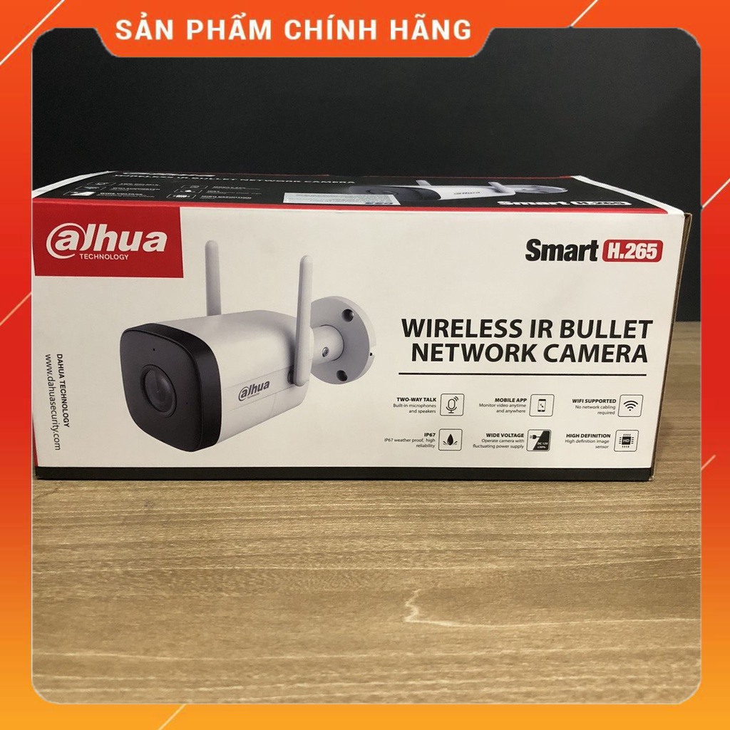 Camera IP Wifi ngoài trời 4MP 2MP DAHUA DH-IPC-HFW1430DT-ST , DH-IPC-HFW1230DT-STW - Đàm thoại 2 chiều - Hàng chính hãng