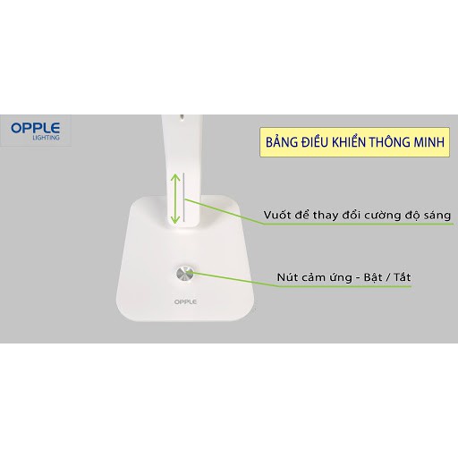 Đèn LED Bàn OPPLE Toranto Điều Chỉnh Độ Sáng 4000K 7W - Trắng - Chính Hãng