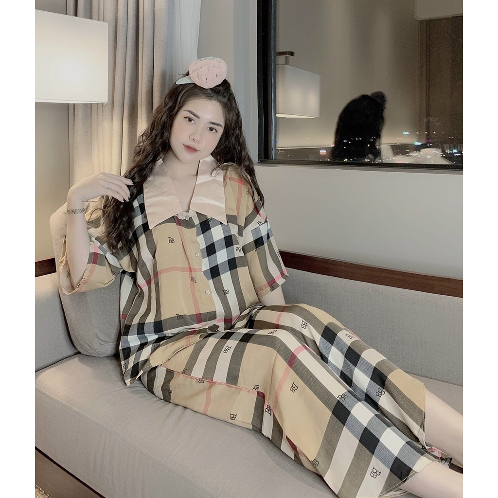 Pijama - Bộ Lụa Ngủ Tay Ngắn, Chất Liệu Mango Mát Lịm [HÀNG CHUẨN ĐẸP] | BigBuy360 - bigbuy360.vn