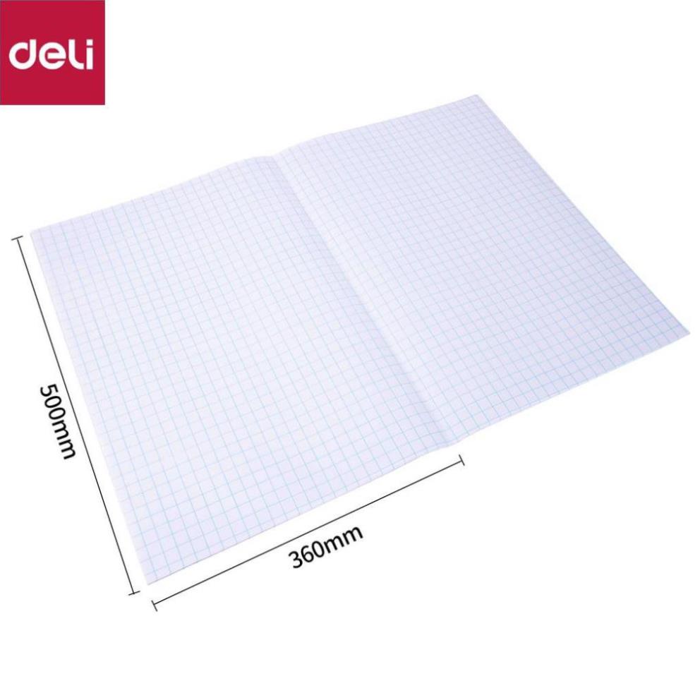 Decal bọc vở trong suốt Deli - 10 chiếc - Phù hợp với nhiều loại sách vở - EH830