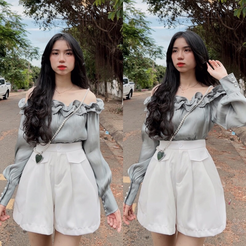 SET TRỄ VAI+SHORT PHỒNG