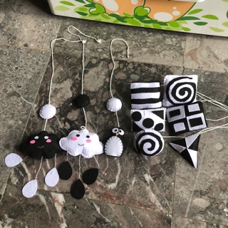 Bộ treo nôi đen trắng
