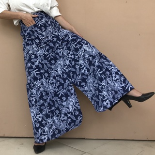 Váy chống nắng dạng quần in hoa nút bấm đồng vải kaki cao cấp tiện lợi giá rẻ mặc đep