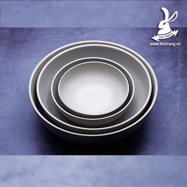 Tô Bún Bò Tròn Trơn Màu Nâu Nhám Nhựa Melamine Đài Loan - Chính Hãng