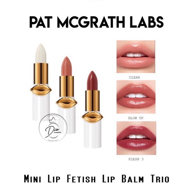 [Đủ bill] Set son Pat McGrath Labs Mini Lip Fetish Lip Balm Trio