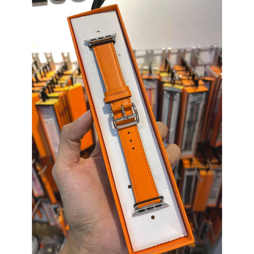 Dây da trơn nhiều màu dành cho Apple Watch