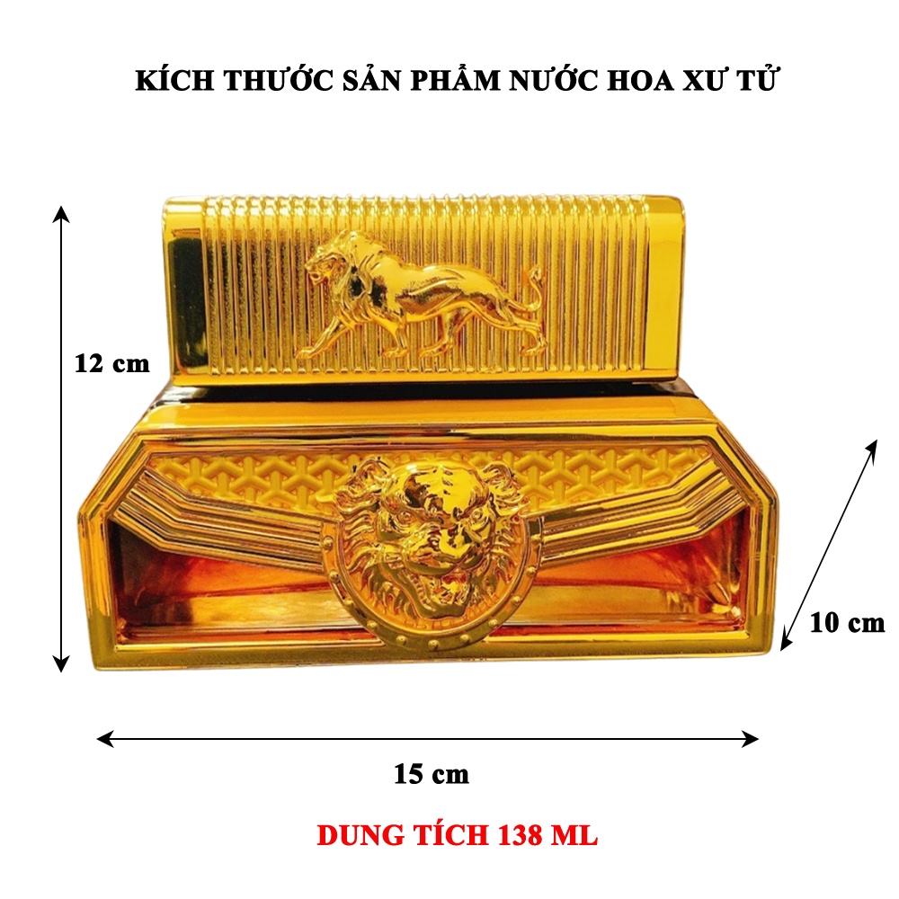 Nước hoa ô tô SƯ TỬ tinh dầu xe hơi cao cấp đặt Taplo khử mùi chống say xe,phong thủy chiết xuất từ thực vật