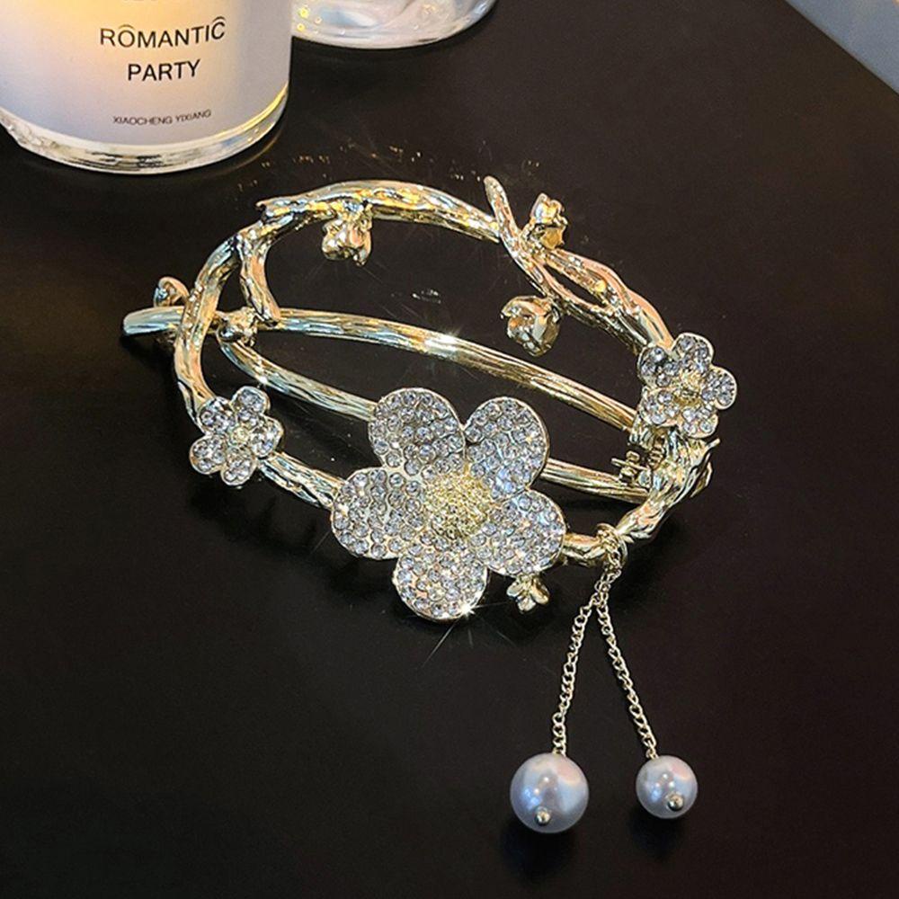 TWINKLE Kẹp Tóc Hình Hoa Đơn Giản Ngọt Ngào Cho Nữ