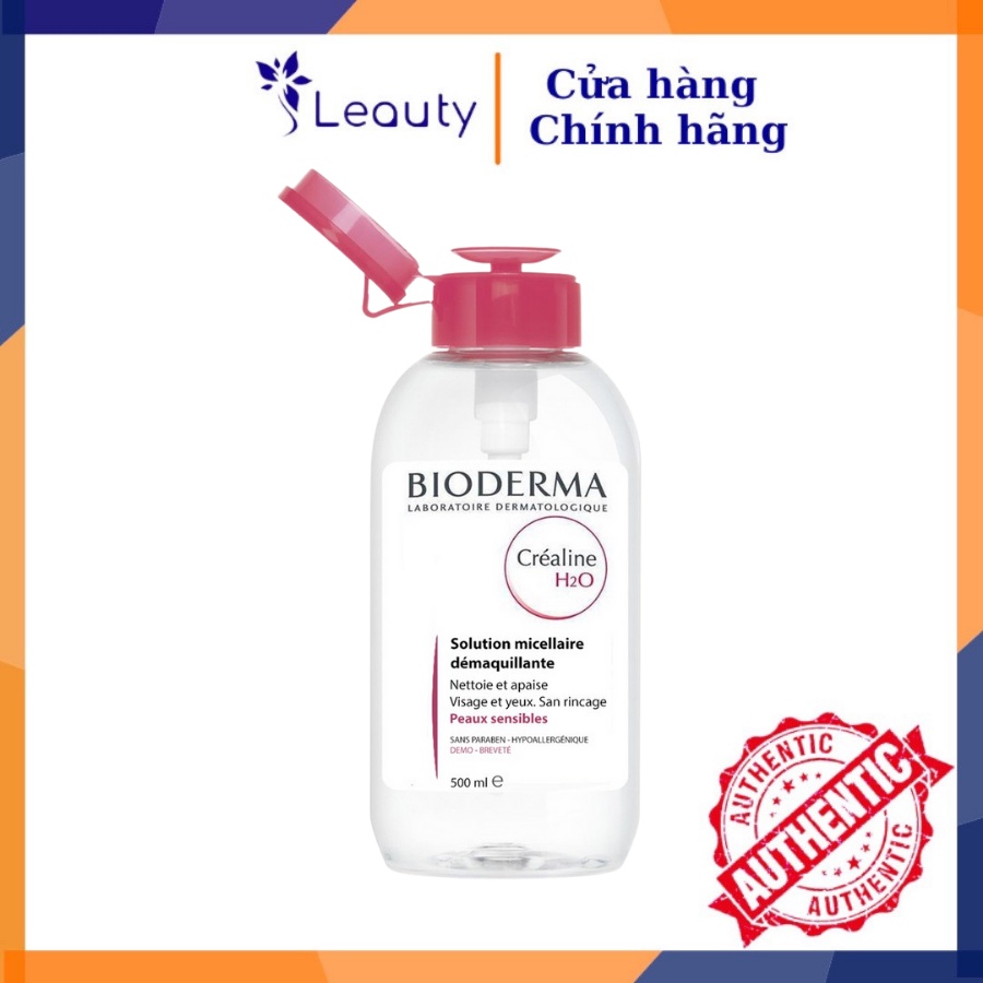 Nước Tẩy Trang BIODERMA H2O Xanh, Hồng 500ML Chính Hãng