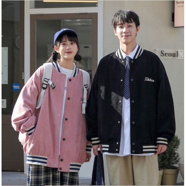 [ FREESHIP ĐƠN 50K ] Áo khoác Nhung Gân Kiểu bomber TIKTKEEO SIÊU CUTE