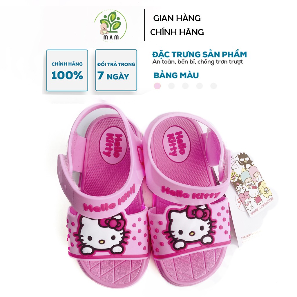 Giày Sandal Cho Bé Gái Mèo Kitty Màu Hồng Mầm Store