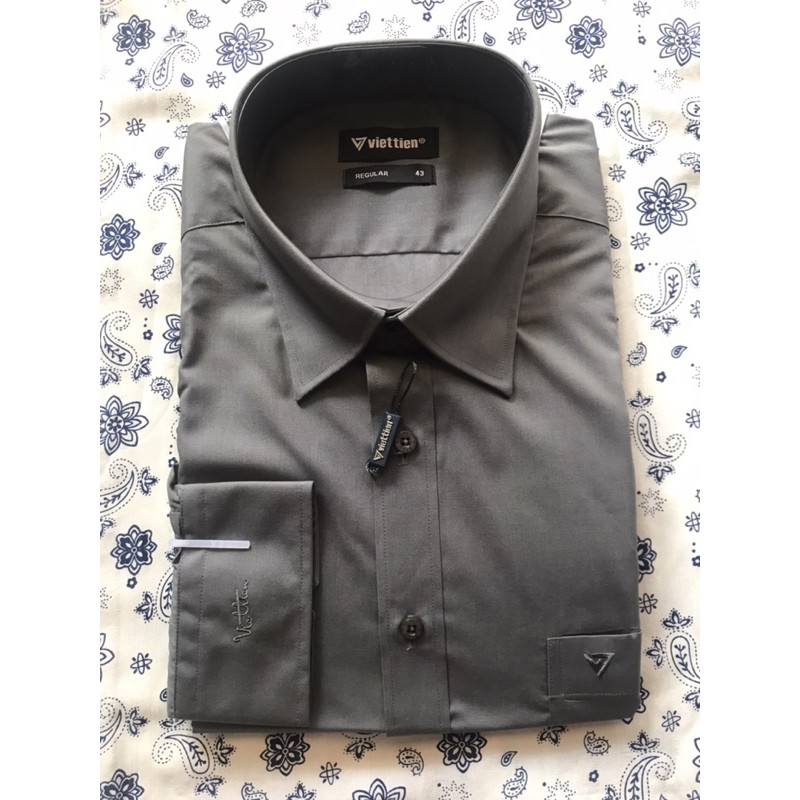 ÁO SƠMI VIỆT TIẾN MÀU TRƠN TAY NGẮN CHÍNH HÃNG GIÁ RẺ | BigBuy360 - bigbuy360.vn