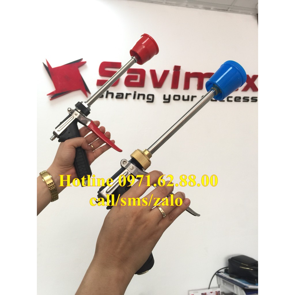 Súng Xịt Áp Lực Cao Tưới Cây Phun Thuốc Sâu Rửa Xe Inox hàng xịn bảo hành 12 tháng