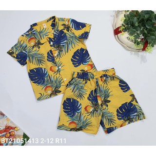 Bộ đũi và váy maxi đi biển cho bé
