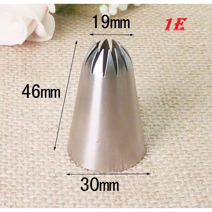 Đui bắt kem/ Piping Nozzles Sò Nhiều Cánh Nhôm Đúc