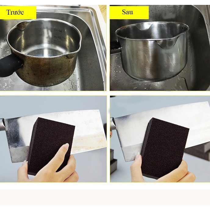 Cọ Xoong Nồi Đen, Cọ Inox Không Xước Loại Carbon CDS1040 Autofun