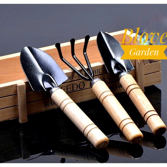 Bộ 3 dụng cụ làm vườn lớn để trồng cây cảnh, cây hoa kiểng, bonsai, cây ăn trái, cây để bàn