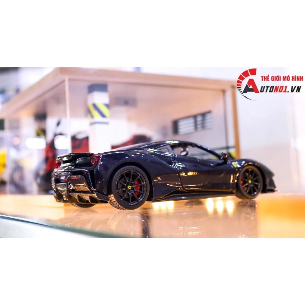 MÔ HÌNH XE FERRARI 488 PISTA BLUE 1:24 BBURAGO 7860