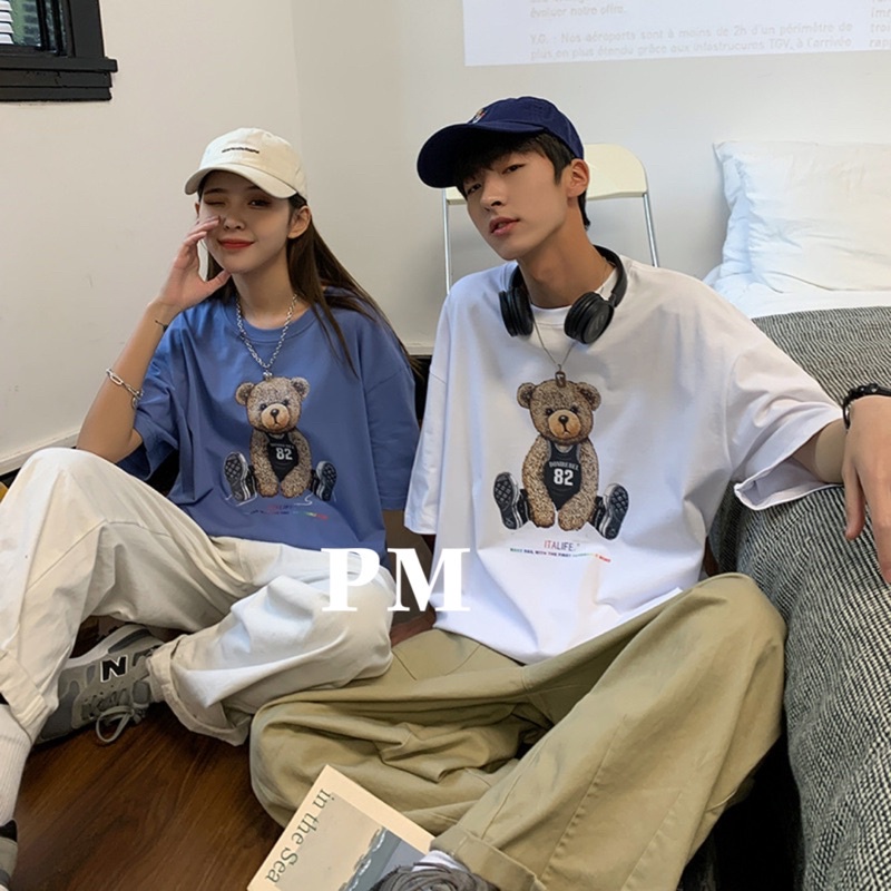 Áo phông gấu ngồi số 82 PM11