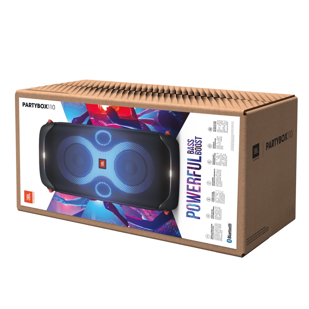 [TẶNG MICRO AW A1] Loa Karaoke Di Động JBL Partybox 110 - Chính Hãng PGI