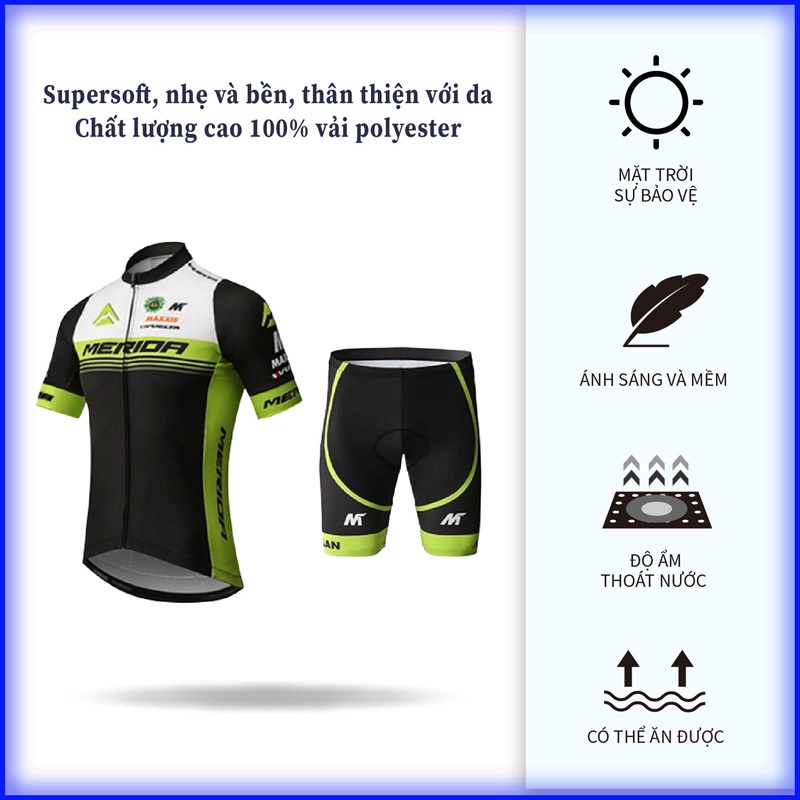 Trang phục chạy xe đạp đua MTB ngoài trời FIHCO phong cách mùa hè cho nam
