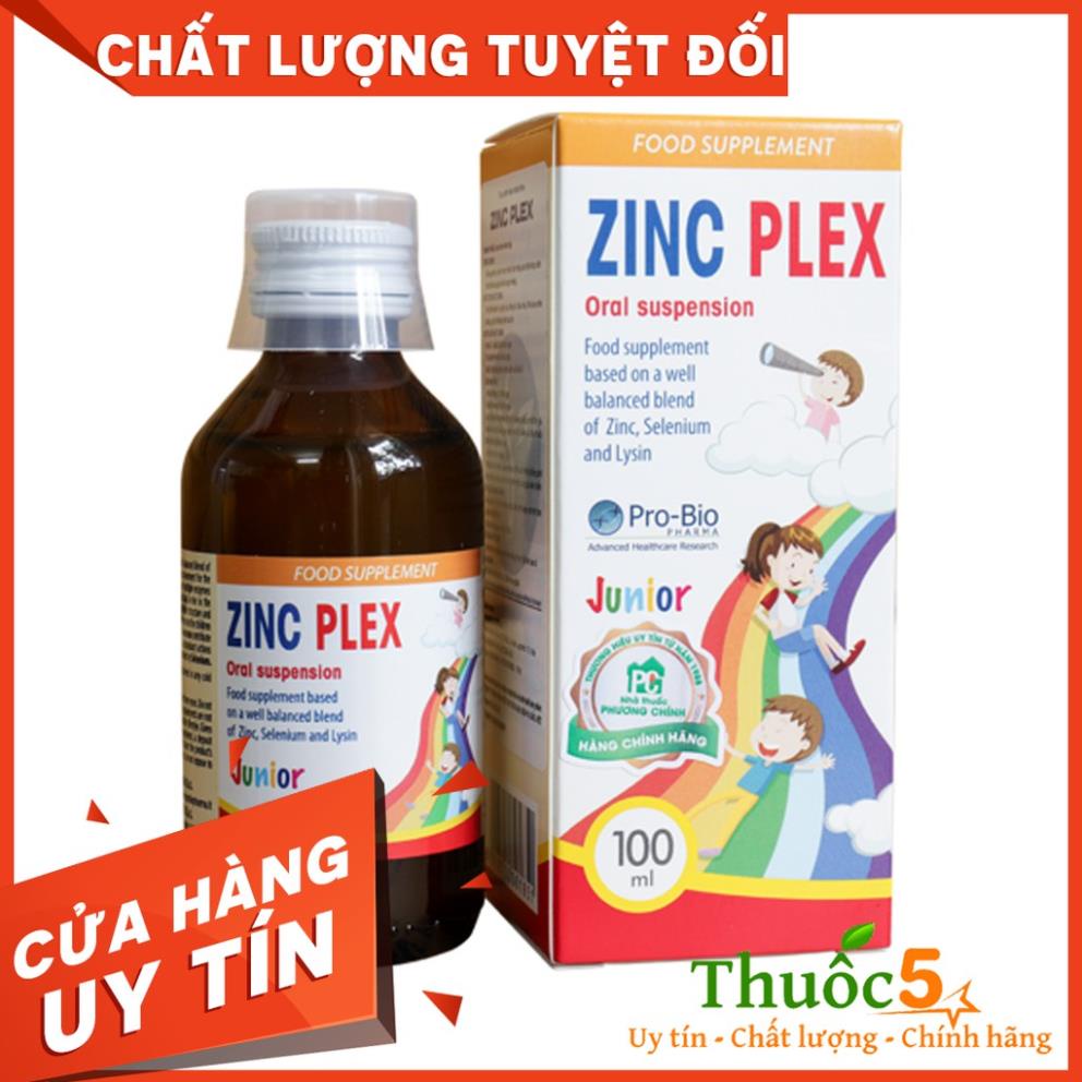 ZinC Plex bổ sung kẽm, Selen, Lysin tăng đề kháng, bé ăn ngon 100ml