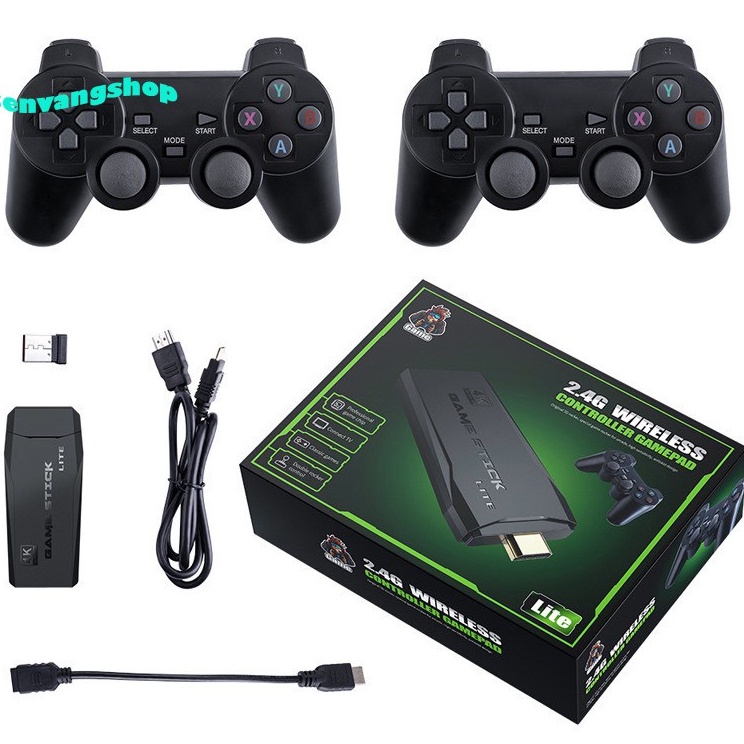 Máy Chơi Game Arcade Hơn 3500 Trò Chơi Cổng HDMI Tivi Độ Phân Giải 4K - Kèm 2 Tay Cầm Chơi Game Không Dây