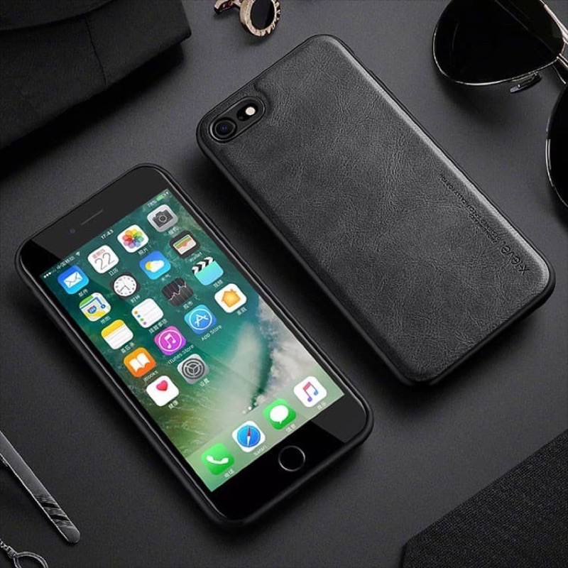Ốp lưng X-level da cho iPhone 6/ 6S/ 6 Plus/ 6S Plus/ SE/ 7/ 8/ 7 Plus/ 8 Plus viền mềm chống sốc