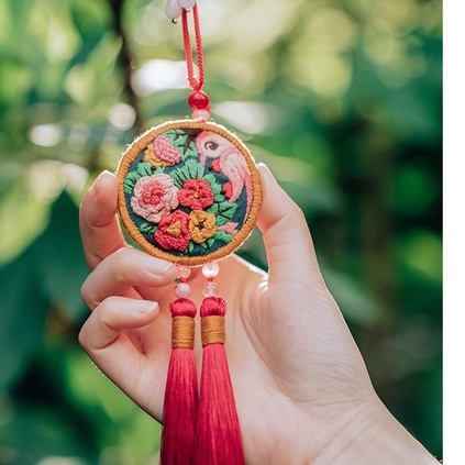 DIY TỰ THÊU TÚI THƠM HOA CỎ 4 MÙA - ĐEO TÚI SÁCH MAY MẮN, CHIÊU TÀI- TREO Ô TÔ Thủ công Handmade Mie