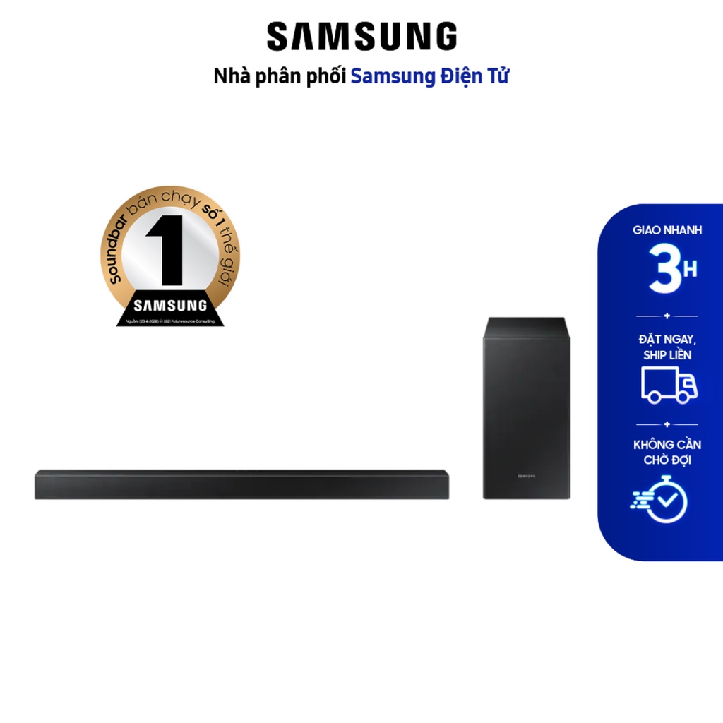 Loa thanh soundbar Samsung HW-T420/XV 2.1ch, Có cổng USB,Có kèm remote,Bluetooth 2.0, công suất:150 W