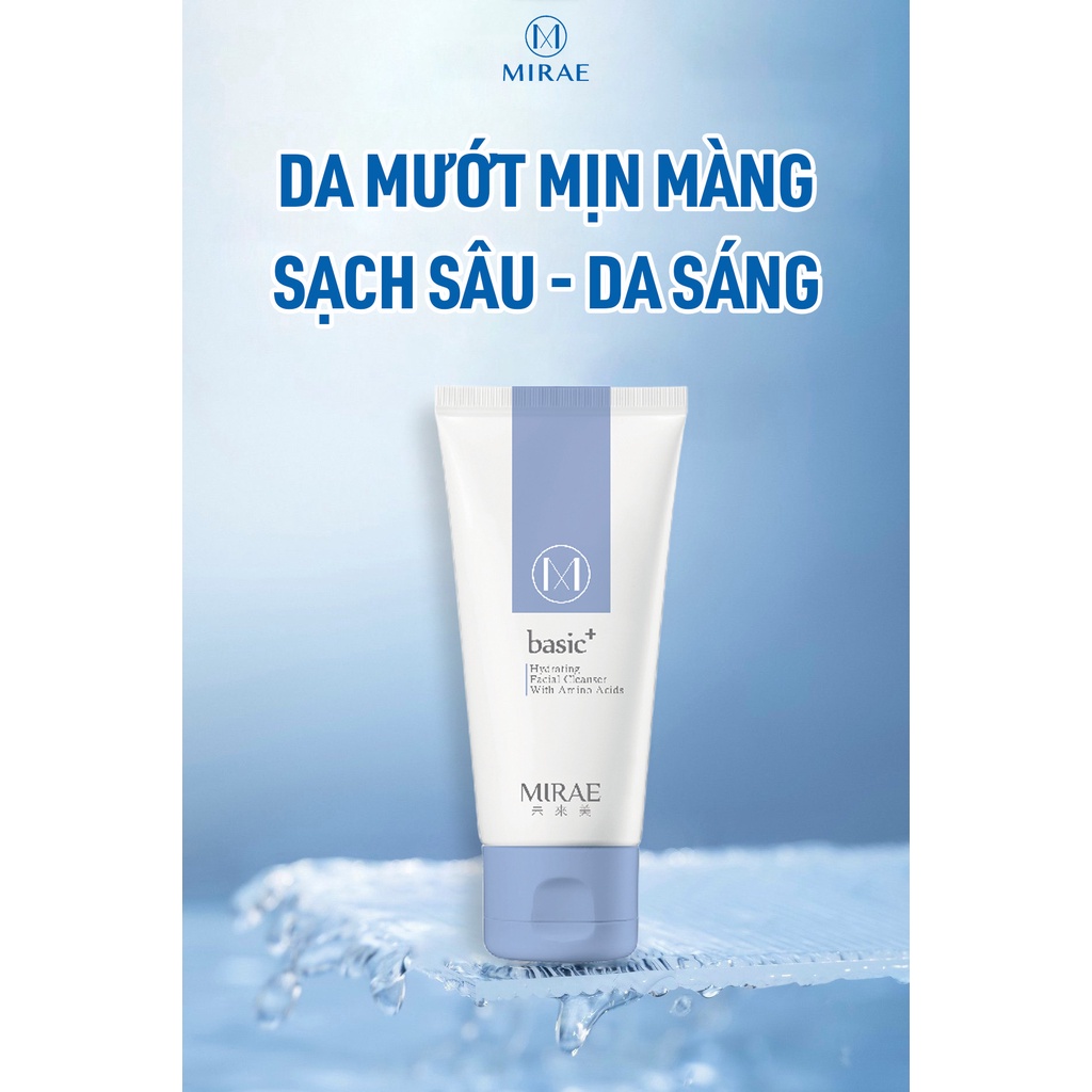 Combo máy rửa mặt Mirae và sữa rửa mặt &amp; gel tẩy trang àm sạch lớp trang điểm làm sạch lỗ chân lông COMBO23