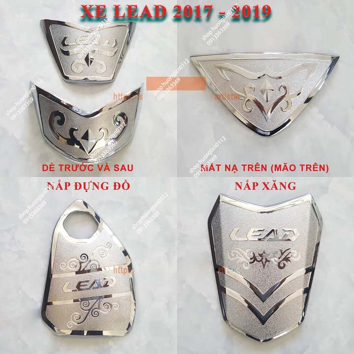 ( Hàng Chất, giá tốt ) Ốp trang trí mạ crom cao cấp Lead 2017-2019 ( tùy chọn)