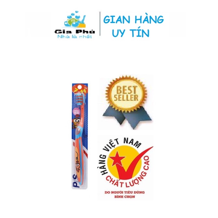 ( BẢO VỆ RĂNG ) Bàn chải đánh răng PS dành cho bé từ 7 đến 11 tuổi Tặng sáp màu CHÍNH HÃNG