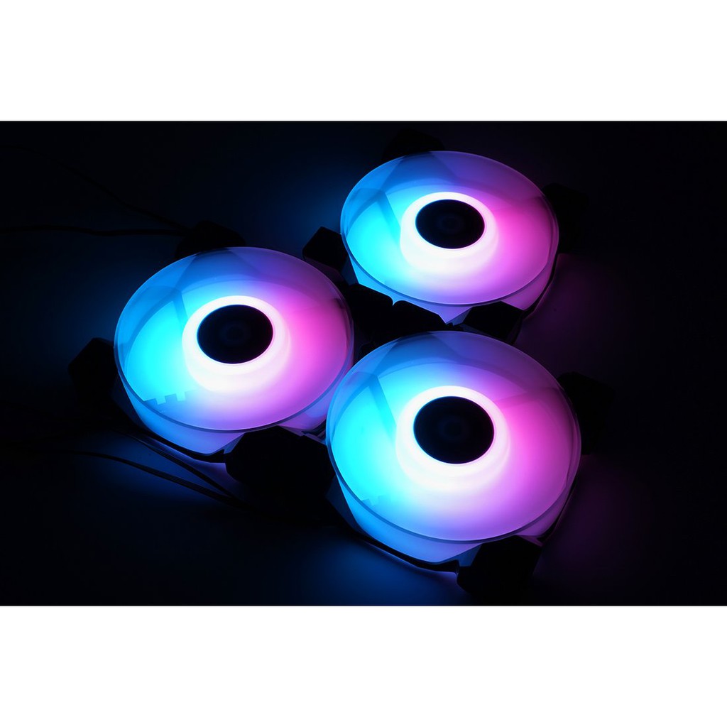 Quạt Fan Case ARGB ID-Cooling DF-12025 ARGB - Hiệu ứng Addressable RGB, Quạt quay 2000 vòng sức gió tốt