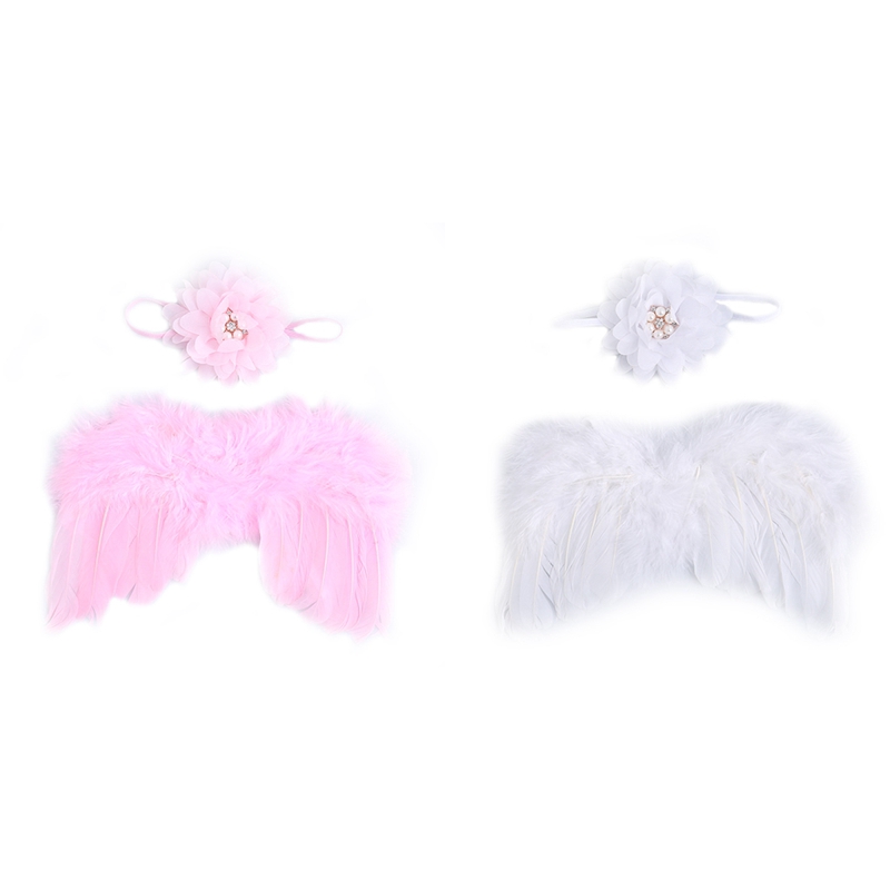 Set Đôi Cánh Thiên Thần + Băng Đô Xinh Xắn Dành Cho Bé Chụp Ảnh