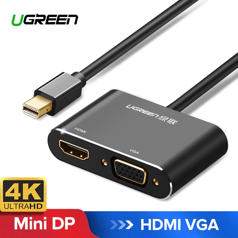 Cáp chuyển đổi Ugreen Mini Displayport sang HDMI VGA Thunderbolt 2 DP