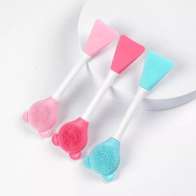 Cọ Rửa Mặt 2 Đầu Silicon Mềm Mịn
