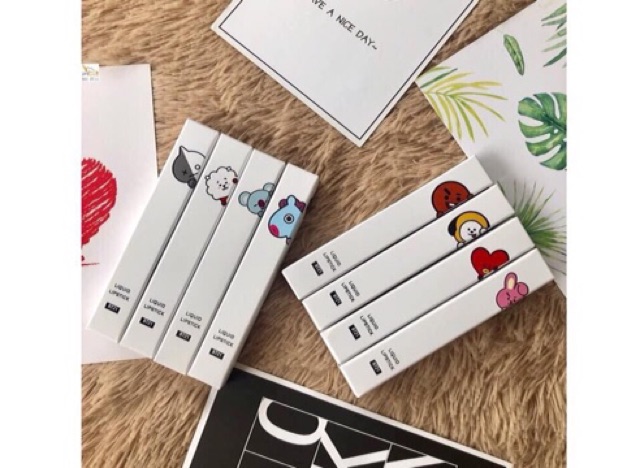 [ MUA 1 TẶNG 2 CARD BTS] Son kem lì handmade BT21 siêu kute | BigBuy360 - bigbuy360.vn