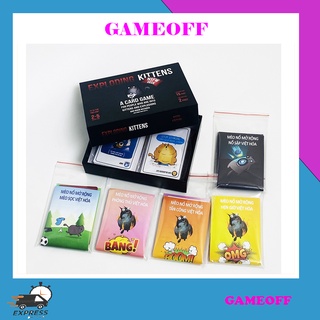 Combo mèo nổ - 5 bản mèo nổ mở rộng tiếng việt - boardgame exploding kittens