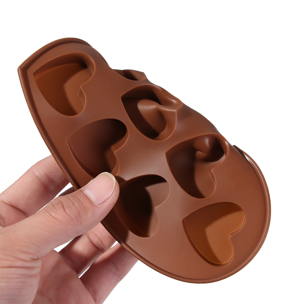 Khuôn Silicone Làm Bánh Hình Trái Tim Nhiều Màu Sắc