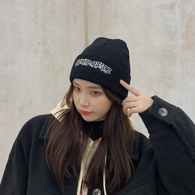 Mũ len Beanie nam nữ phong cách Hàn Quốc thêu chữ Fuckinganser - ML08