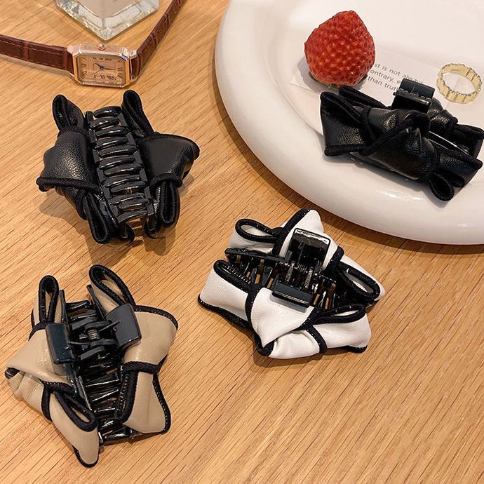 Kẹp Tóc Đuôi Ngựa Chất Liệu Da Cao Cấp Phong Cách Thời Trang 2022