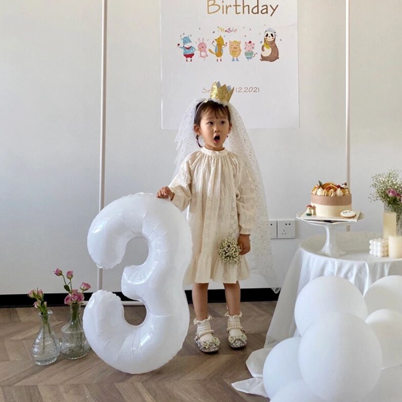 Bong bóng hình chữ số 32 inch dùng trang trí tiệc sinh nhật