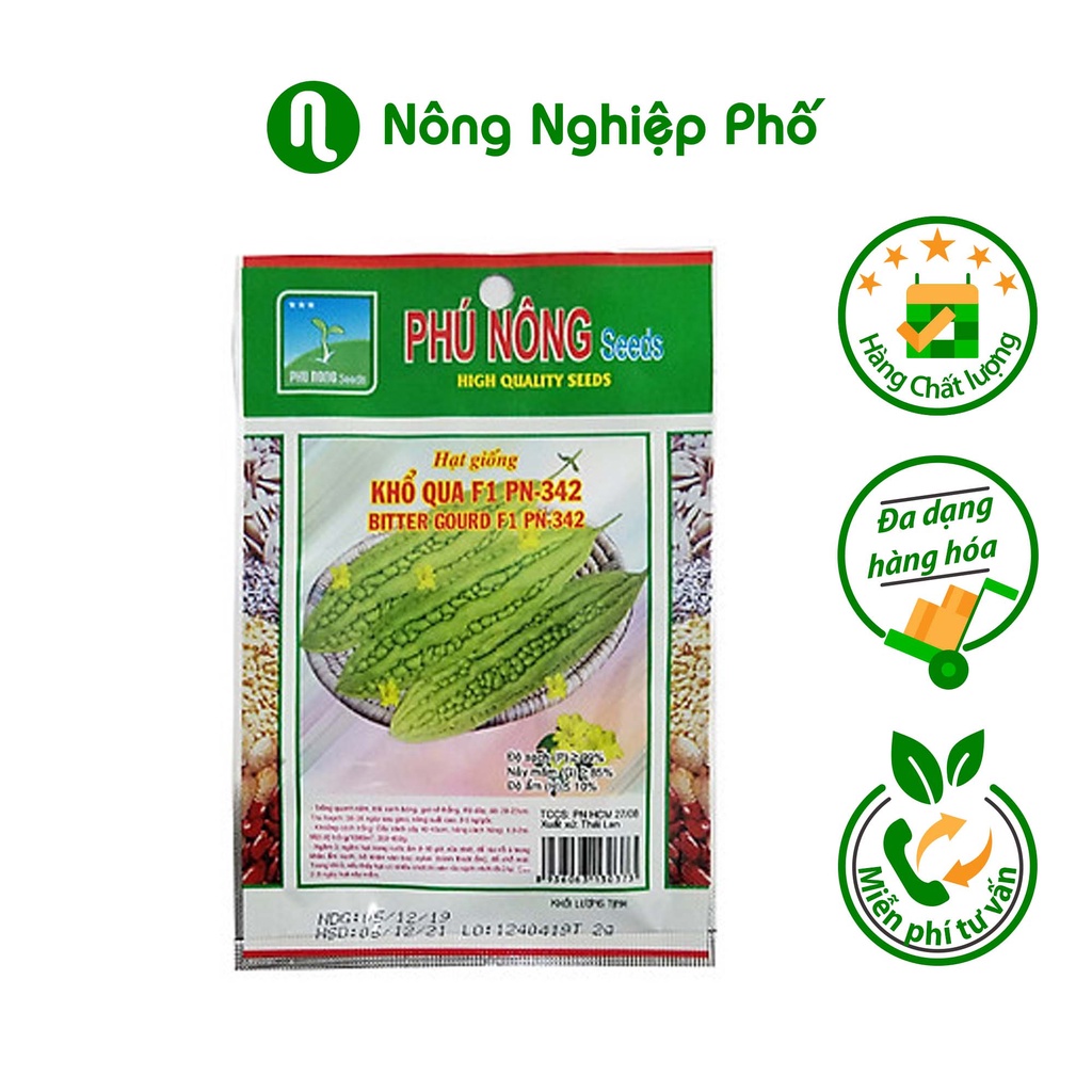 Hạt giống khổ qua F1 Phú Nông - Gói 2 gram