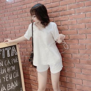 Sét quần short áo ren thêu chỉ nổi vải cực đẹp HanoiVNXK
