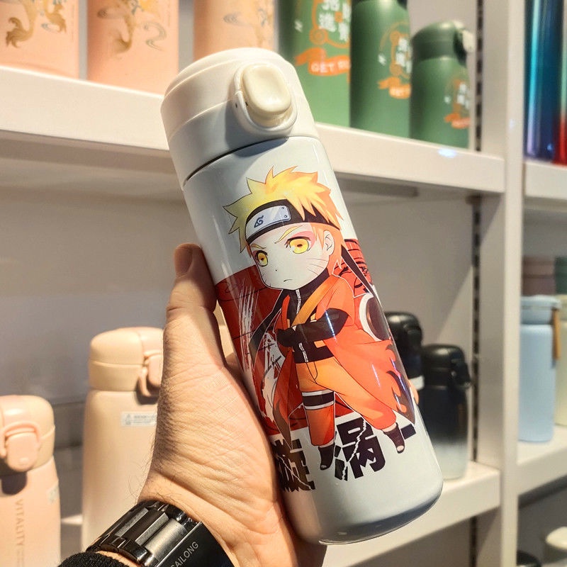 Bình Nước Bằng Thép Không Gỉ In Hình Anime Naruto Uzumaki Naruto Sasuke Xiaobu