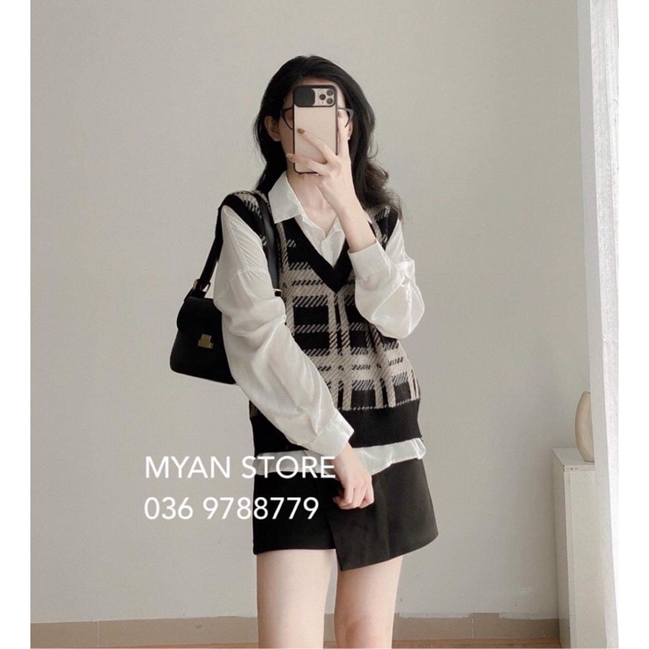 ÁO GILE KẺ Ô RESTOCK HÓT HÍT