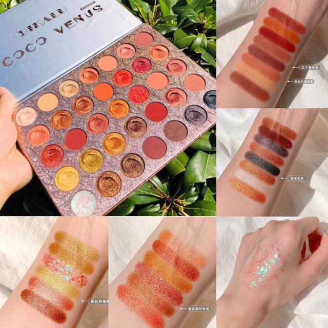 0043 A2 Bảng Phấn Mắt Ánh Nhũ Cao Cấp 35 Màu Dikalu Coco Venus