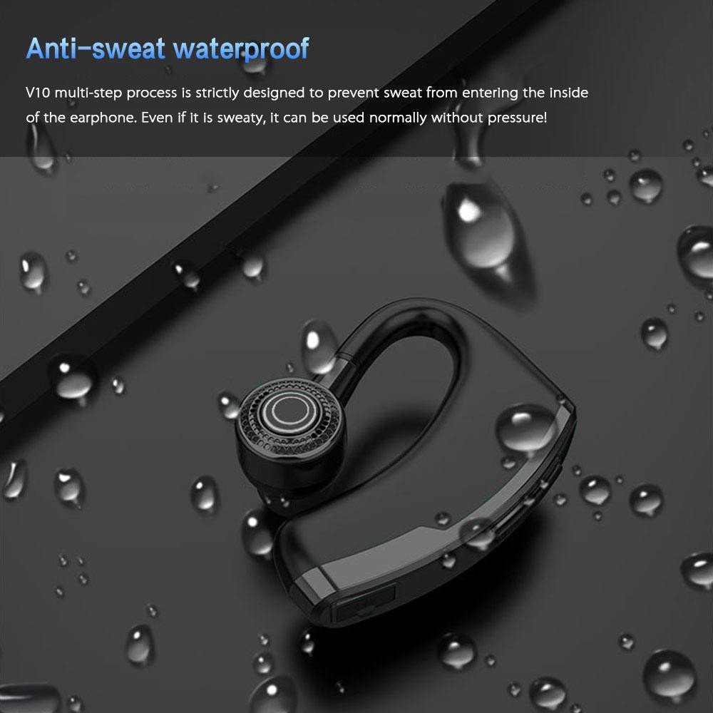 Tai nghe bluetooth V9 ko dây 1 bên có kèm micro tạo âm thanh nổi có thể dùng cho Samsung/ĐT táo/Xiaomi