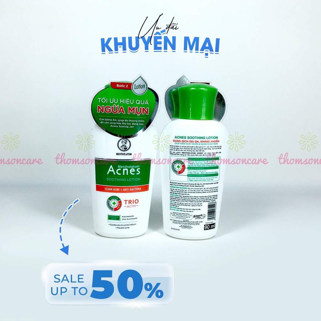 Dung dịch dịu da Acnes - kiểm soát nhờn, ngừa mụn - Nước hoa hồng Acnes toner dưỡng ẩm